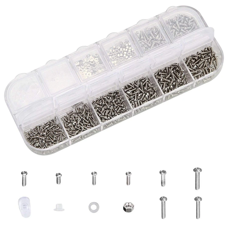 Stainless Steel Micro Glasses Sunglass Watch Spectacles Phone Tablet Screws Nuts Screwdriver Repair Tool Set Kits 8