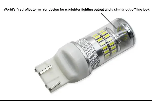 2 шт. ксенон белый 48-SMD SRCK 7440 7441 7443 7444 T20 светодиодный лампы для указатели поворота, Габаритные огни, Фары заднего хода