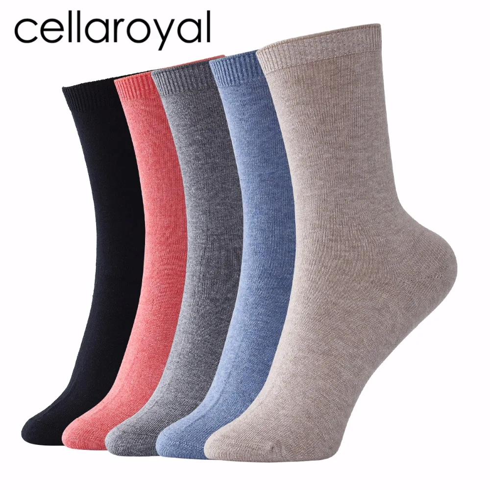 Cellaroyal Women's Value No Seam TOE Comfort Blend Cotton Crew Sock, 1