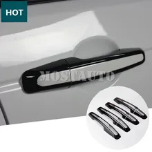 Для Land Rover Range Rover L405 Vogue Автомобильная дверь ABS Ручка Крышка отделка 2013- серебро/черный