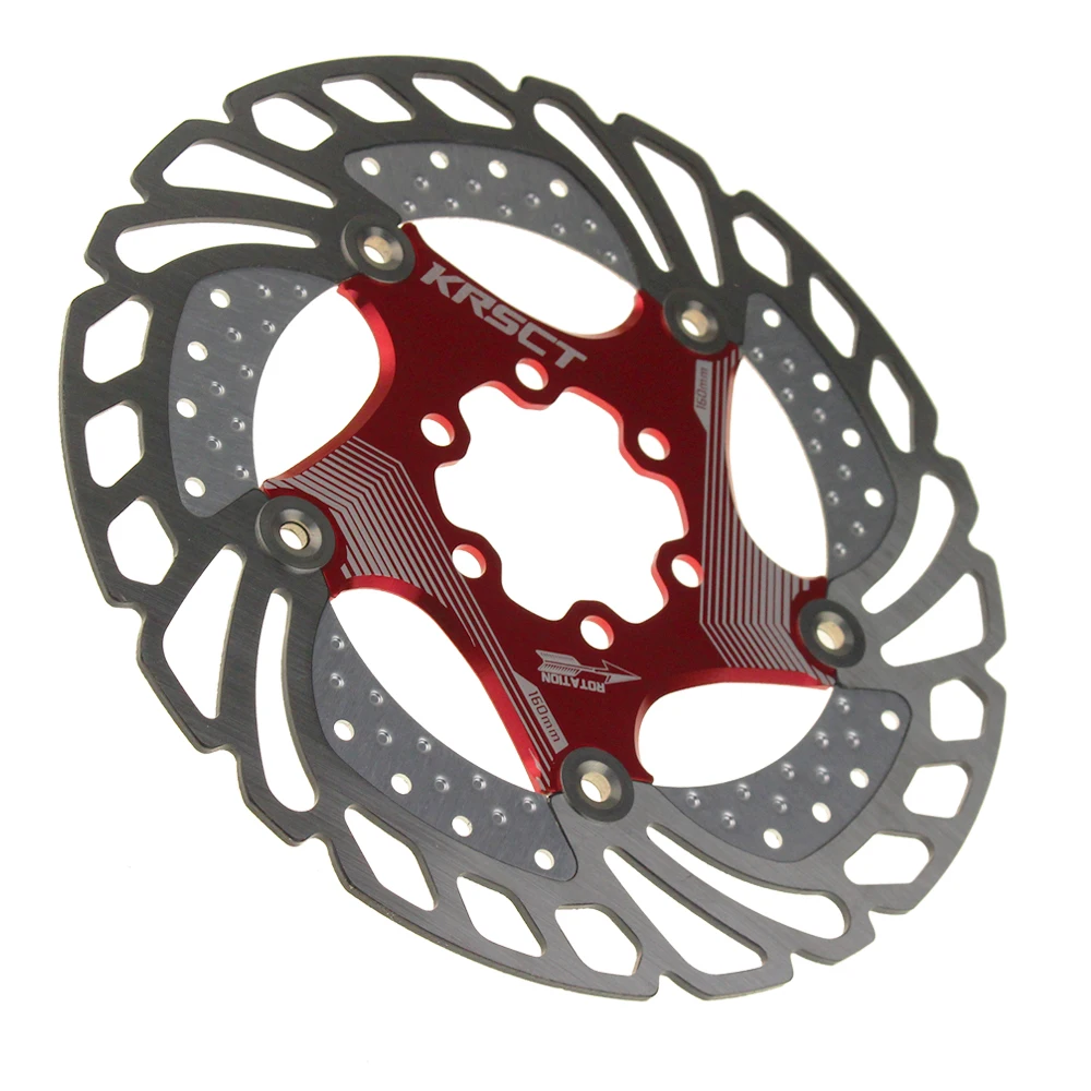 KRSEC велосипед ротор дискового тормоза DH Сверхлегкий вращающийся диск тормозные колодки 160 мм 180 мм 203 мм 6/7/8 дюймов для MTB велосипедные запчасти компонент