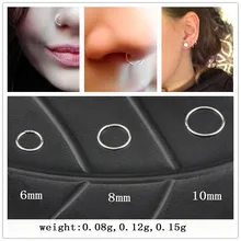 Мода от Ahmed медное бесшовное шарнирное кольцо в нос Перегородка кликер уха хряща трагус Спираль пирсинг в ювелирные изделия для тела