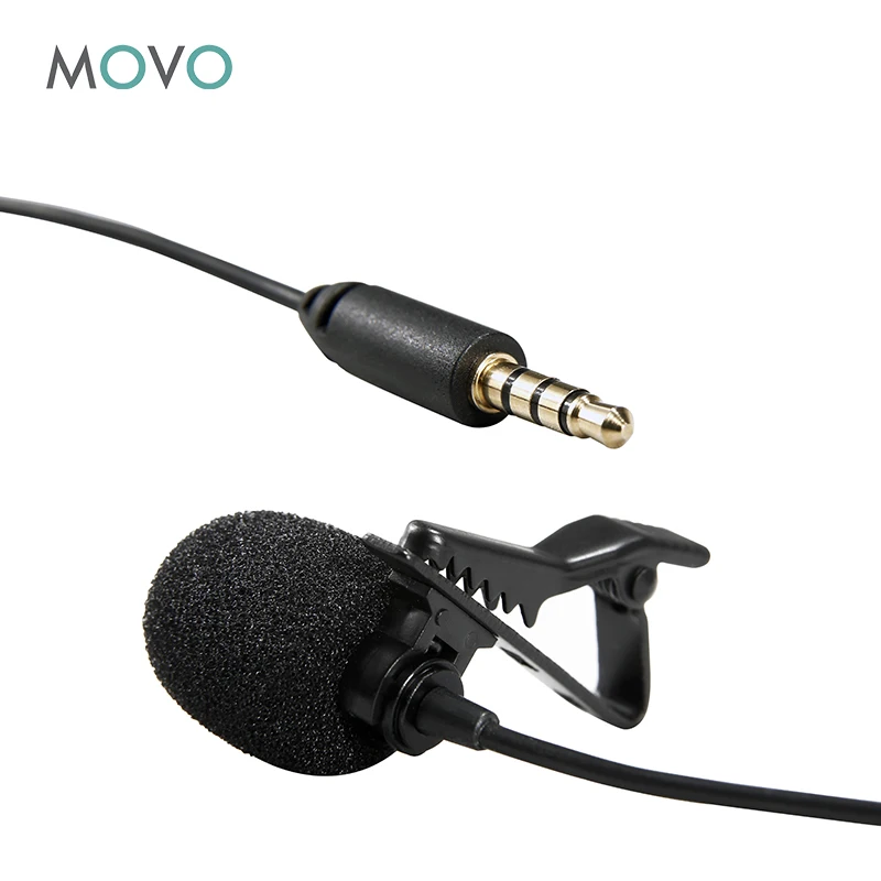 Movo Pm10 Deluxe Lavalier Lapel Clip On Omnidirectional Condenser