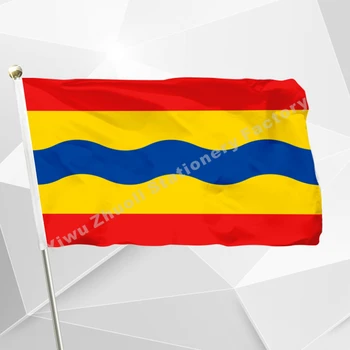 

Netherlands Overijssel Flag 150X90cm pride120g 100D Polyester Double Stitched High Quality Banner Free Shipping