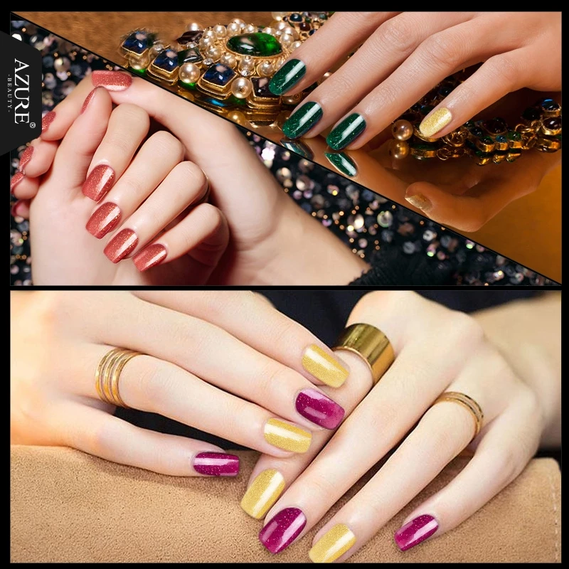 AZURE BEAUTY Nail Gel Polish Fashion Colors For Nail Design Soak Off Hybrid Enamel 7ml Gel Varnishes Azure UV Gel Nail Polish