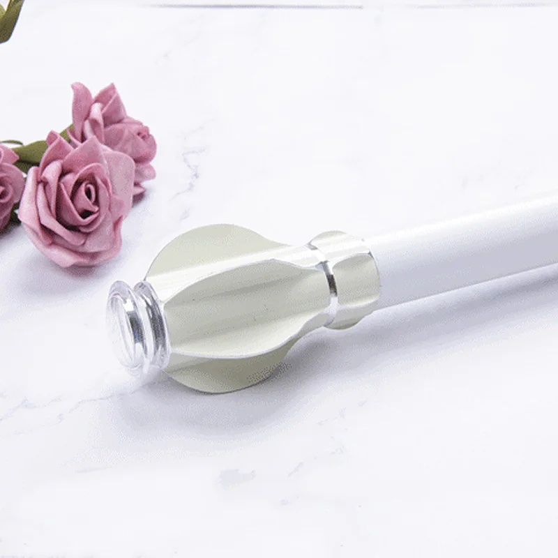 

2019 Curtain head Finials for Window Decoration Window Curtain Rod End Heads Crown Head Sealing Plug Curtain Accessories