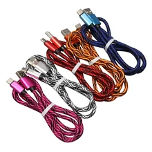 Высокое качество 1 м Micro USB кабель для iPhone XR XS Max X Зарядное устройство usb type C кабель зарядный провод шнур 300 шт./лот