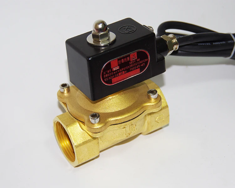 Взрывозащищенные Электромагнитные клапаны NEMA VII латунный корпус клапана с подкладкой нормально закрытый DN15/20/25/32 /40/50 AC220V DC24V
