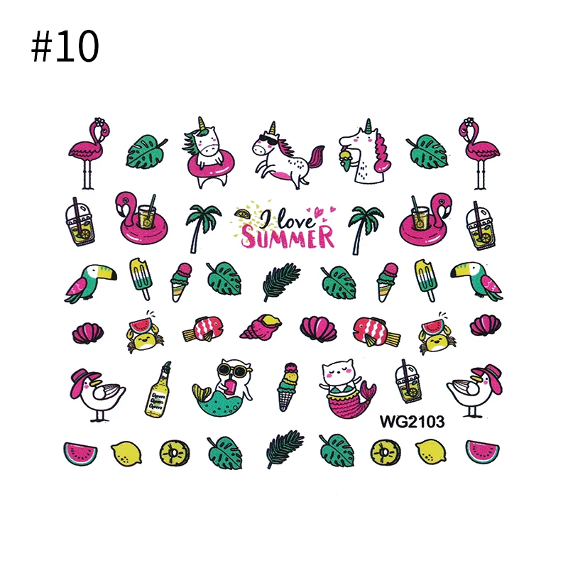 Наклейки для нейл-арта, американская тема, самоклеющиеся наклейки для переноса ногтей, сделай сам, Декор, маникюрные украшения - Цвет: Pattern 10