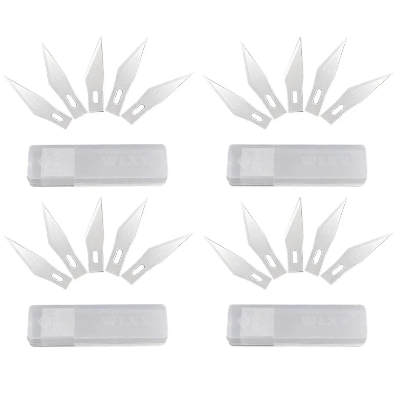

20 or 30 pc Metal Scalpel Knife blades Tools Kit Cutter Engraving Craft Knives accessories Sculpture Carving Knife blades
