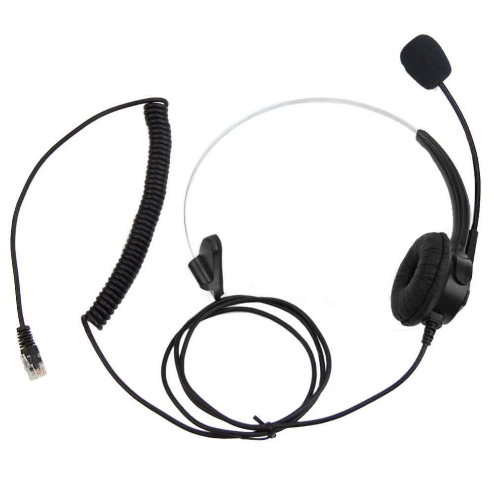 

Call Center Operator Monaural Headphone Customer Service Ordinary Landline Voice Call Chat Headphones Telephone Headset