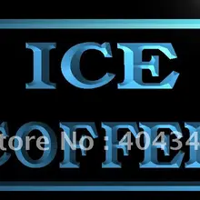 LB423-ледяной кофе светодиодный неоновый свет вывеска домашний декор ремесла