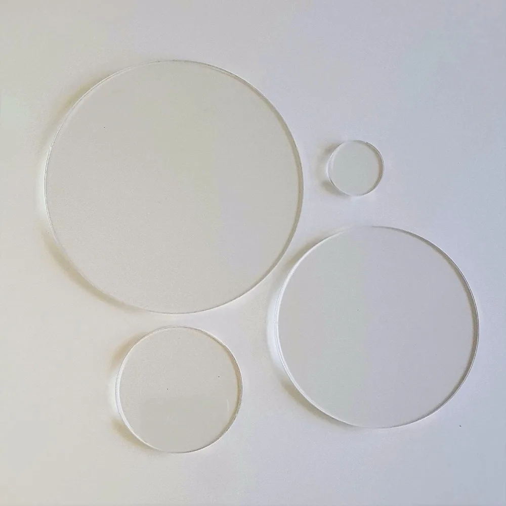 Acrylic Circle Clear Blank Discs 1/8" Thick,blank Clear Acrylic Discs