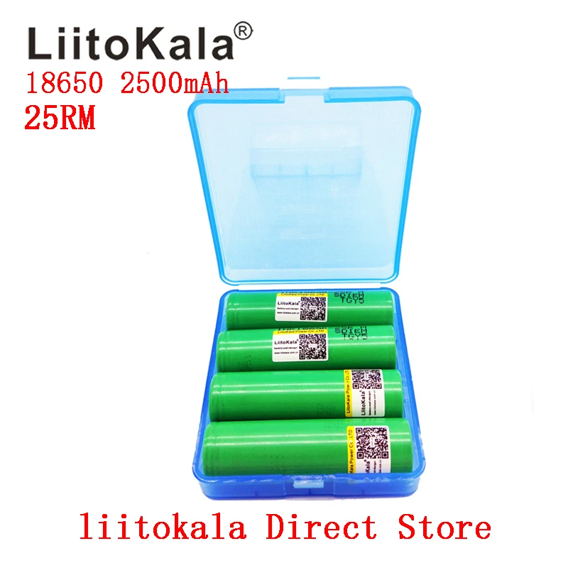 Liitokala 18650 2500mah аккумулятор 3,7 V INR18650-25RM 20A разрядный литий-ионный аккумулятор
