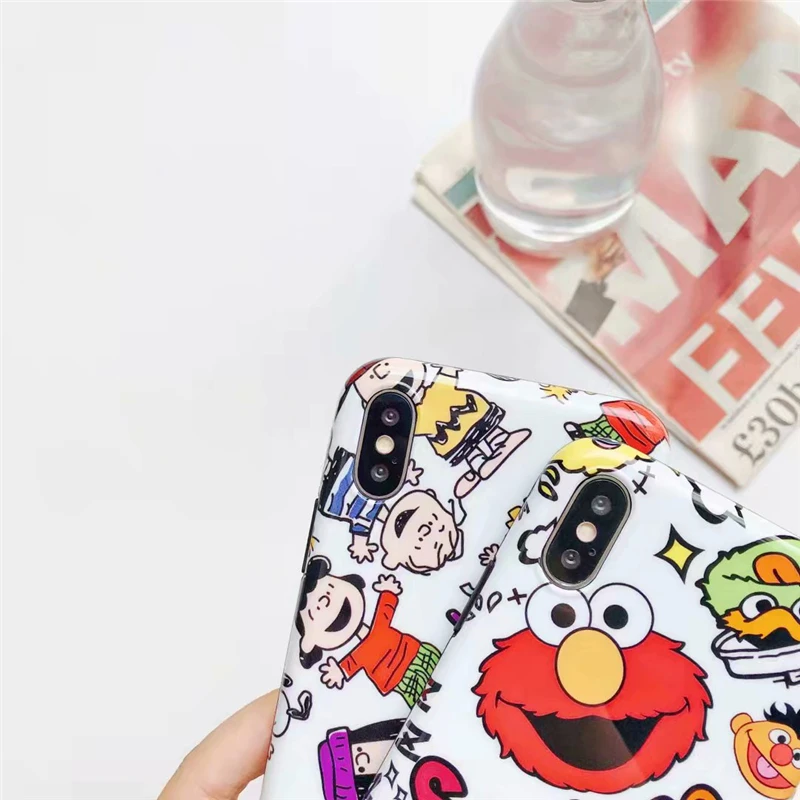 Niceking Cute Cartoon Animal Phone Case For iPhone X Case For iPhone 6 6S 7 8 Plus Fashion IMD Silicone Back Cover Case Coque