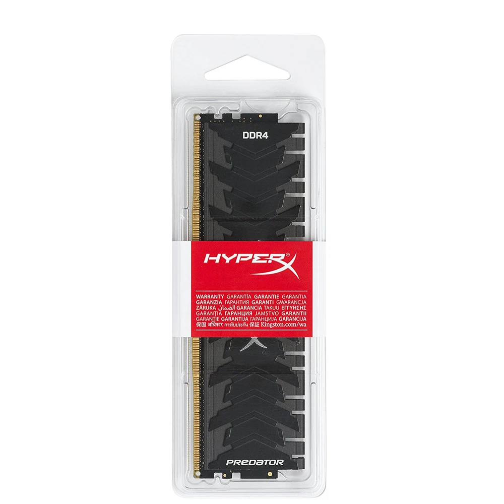 Kingston HyperX Predator Black 16 Гб 3000 МГц DDR4 CL15 DIMM XMP HX430C15PB3/16 Память Ram ddr4 для настольной