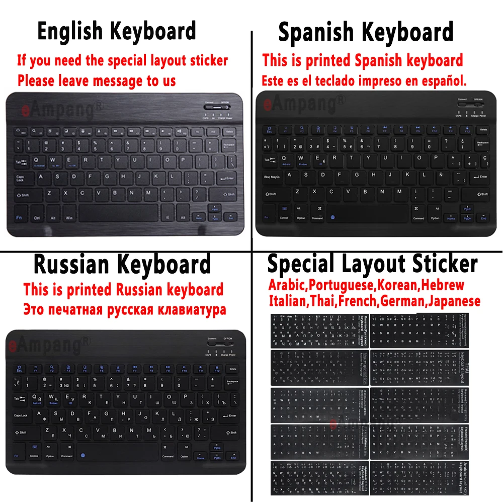 Чехол для клавиатуры с Bluetooth на английском, испанском, русском, для samsung Galaxy Tab S4 10,5, SM-T830, SM-T835, T830, T835, чехол, чехол+ подарок