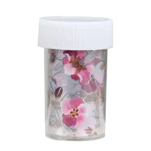 Elegant Pink Flower Shape Nail Art Beauty Stickers Nail Art Transfer Crafts Foils Full Wraps Polish DIY Accessory B87