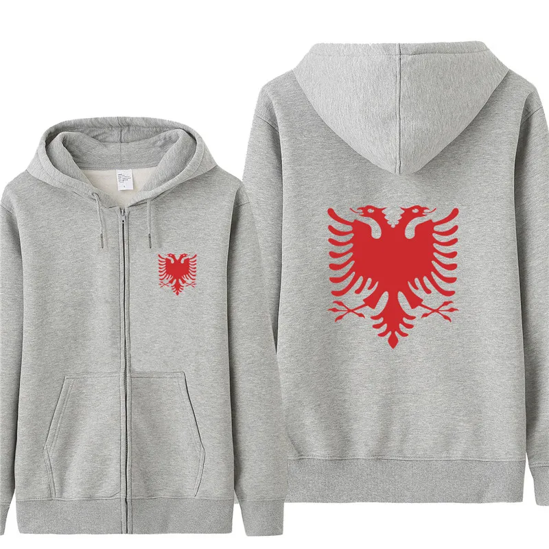 Omnitee Новая Осенняя толстовка с капюшоном в стиле Albania Мужская/Женская