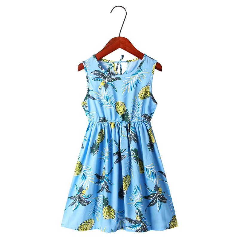 Girl Dress Summer Korean Loose Flower Soft Country Dress Princess 3 4 5 6 7 8 9 10 11 12 Year - Цвет: 6