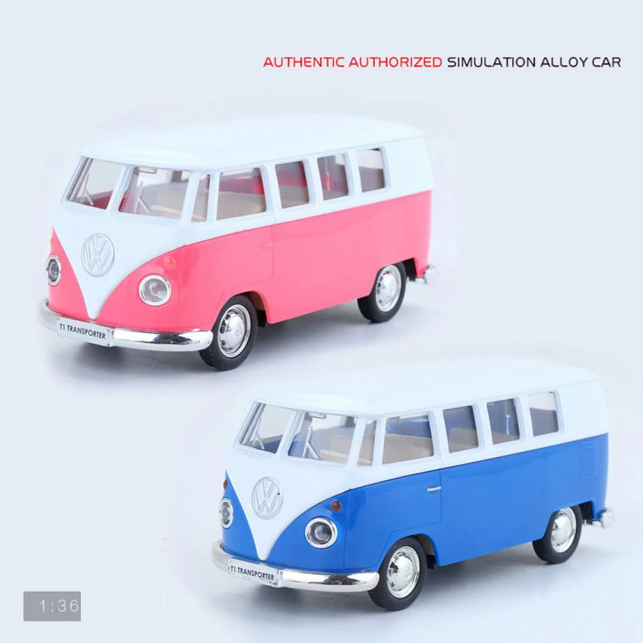 Hot 136 scale wheels Classic vintage diecast cars MPV microbus T1