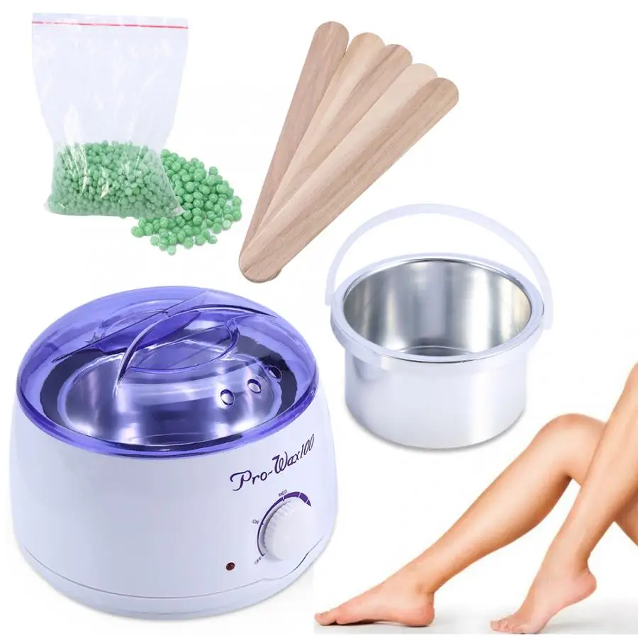 

Wax Kit Heater Pot Salon Waxing Hair Removal Wax 100g Brazilian Hot Wax Bean
