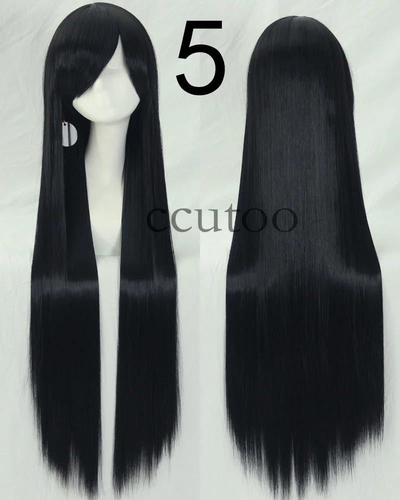 Ccutoo 100 см длинные прямые синтетические волосы высокая температура косплей парики 82 цвета доступны - Цвет: 4/27HL