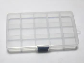 

Clear Plastic Box Case 15 compartments Beads Display Storage Container 100X75mm