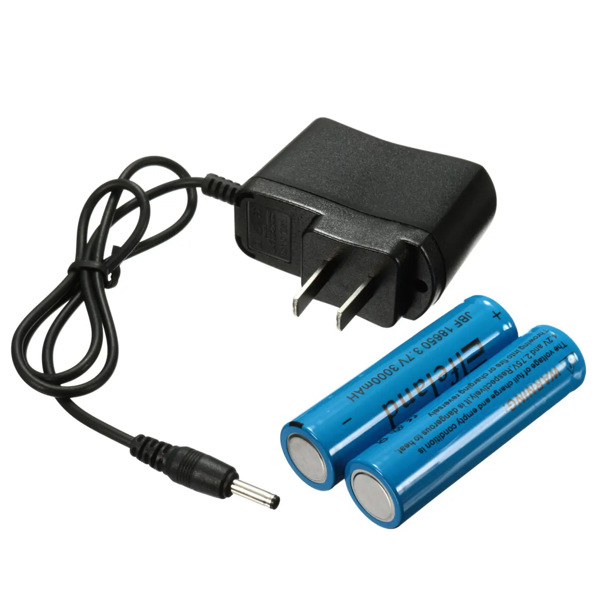 Professional Plastic 4.2V 3.5mm US Plug Charger For LED flashlight LED