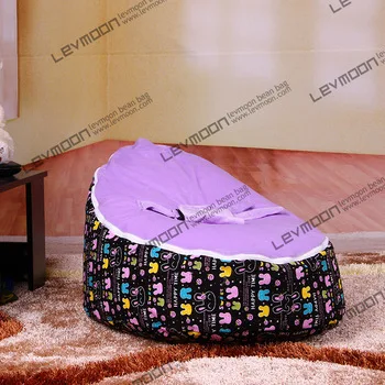 

FREE SHIPPING bean bag with 2pcs voilet up cover baby bean bag chair baby bean bag bed lounger sofa stool