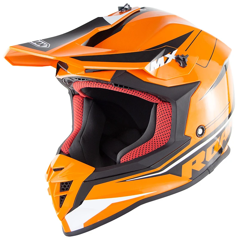 ECE Approved Motorcycle Helmets With Double D Ring Buckle Motocross