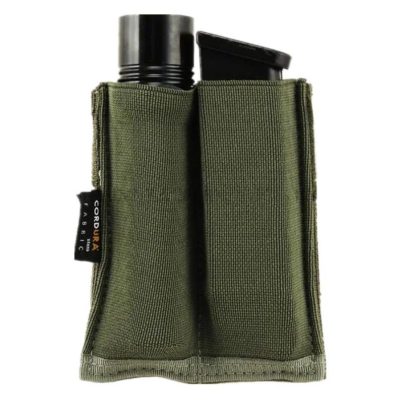 Фонарик с двойной магнитной сумкой для подключения к магазину|molle magazine pouch|magazine