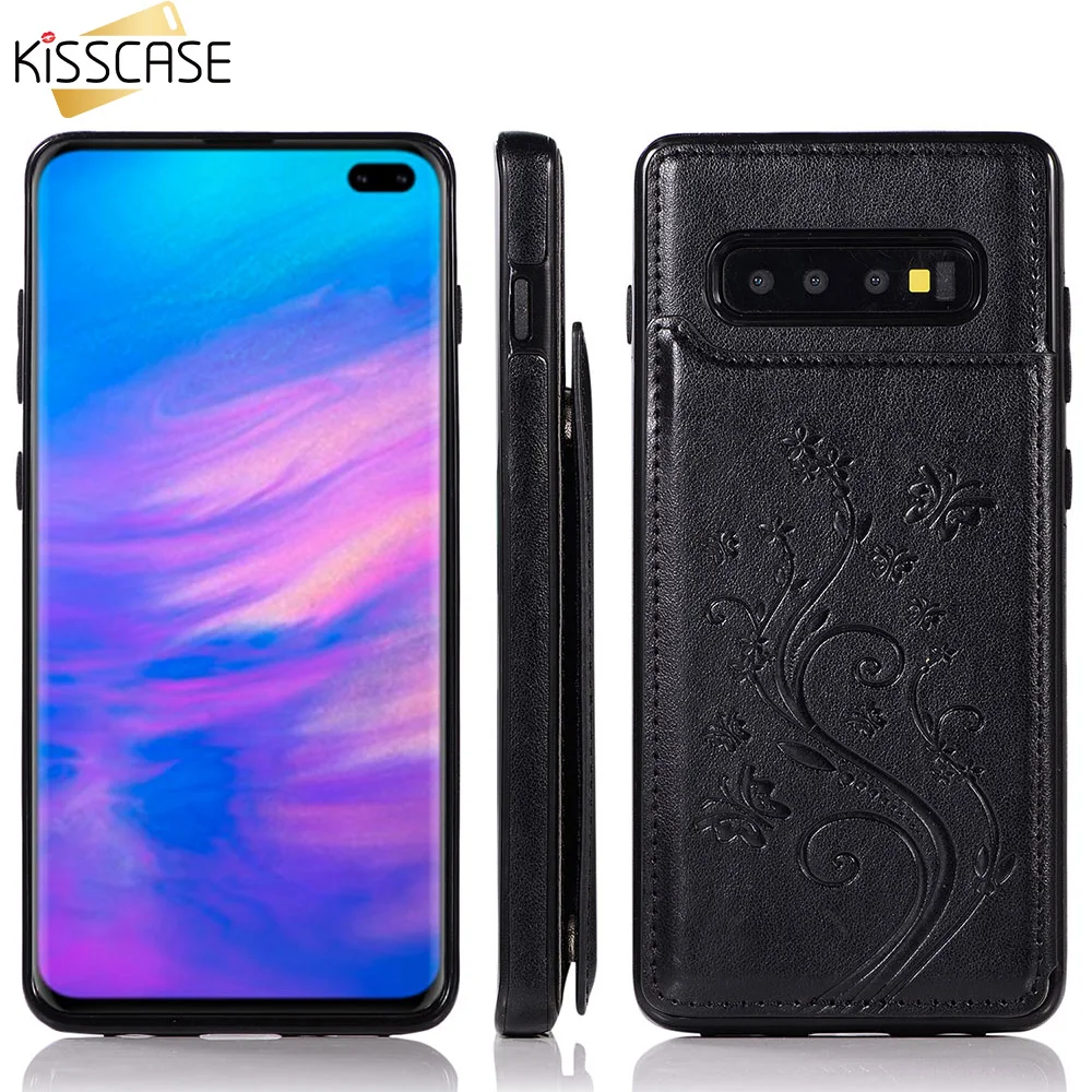 

KISSCASE Leather Wallet Case For Samsung Galaxy S10 S9 S8 Plus Note 9 8 Flip Card Solt Holder Cases For Samsung S7 Edge Funda