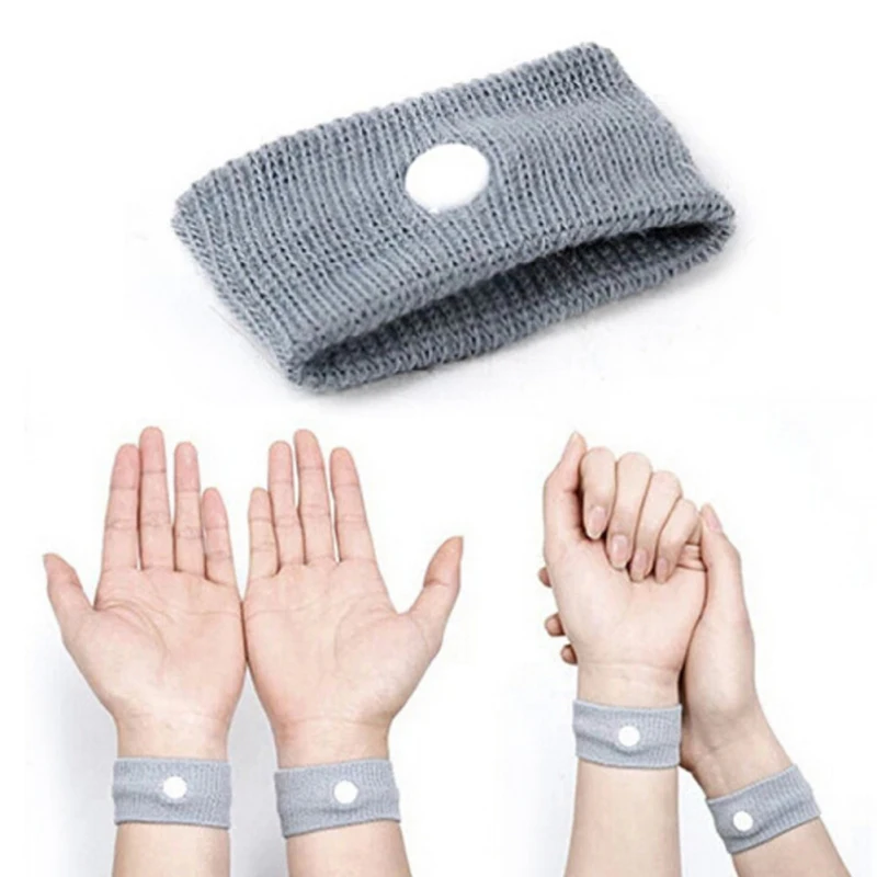 

1pair Travel Wrist Bands Anti Nausea Car Auto Sea Sick Sickness washable Reuseable A4