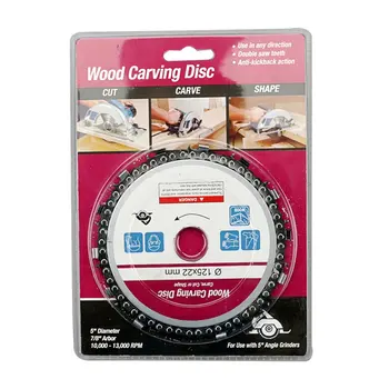 

7547A Warrior 4'' 4 in. Wood Carving Disc Grinder 22 Tooth Chain 5/8''