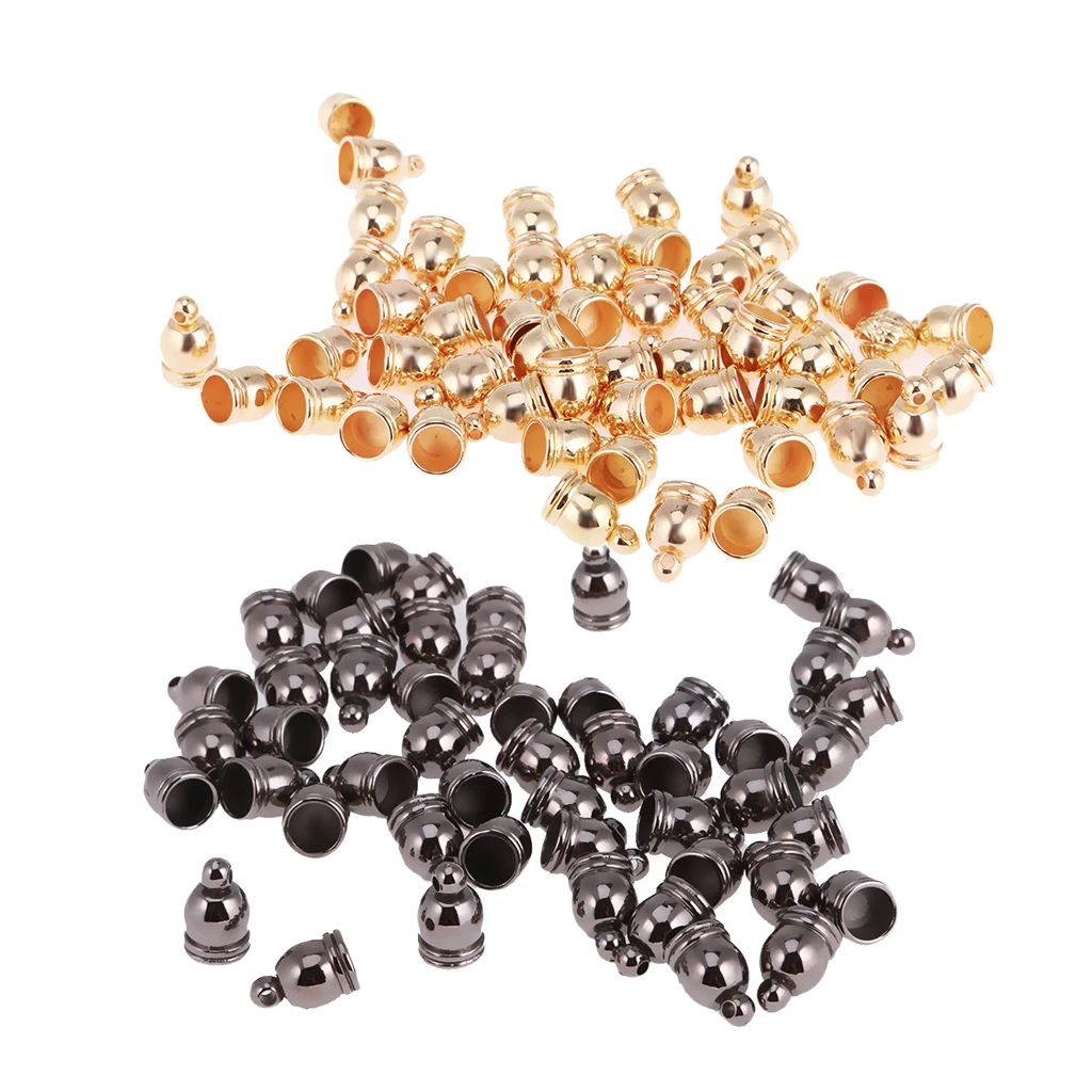 100pcs Necklace End Tip Tassel Caps Beads Cap End Cap For Fashion