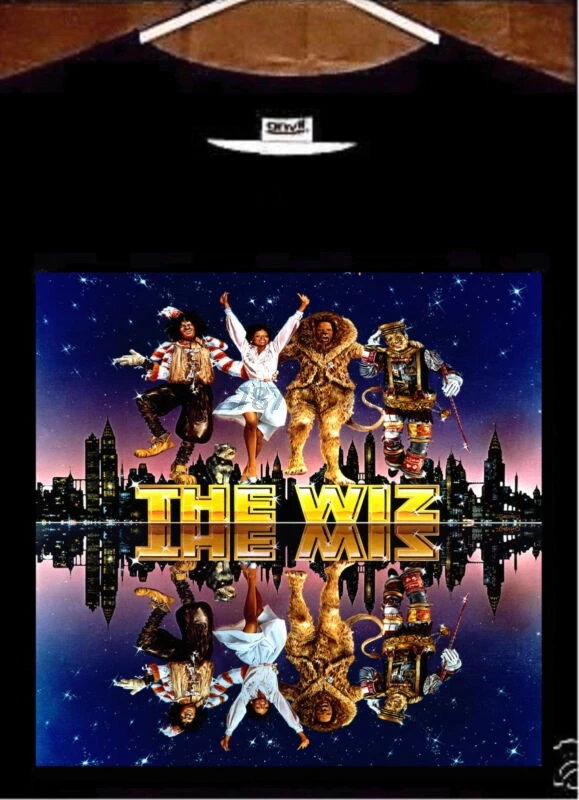 Футболка с надписью The Wiz Диана Росс Майкл Джексон футболка по мотивам фильма |
