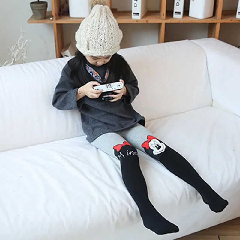 Baby Girl Tights Mickey Pantyhose Girl Cartoon Pattern Pure Cotton Cute