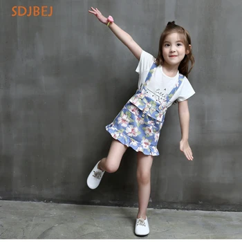 

Short Sleeve Casual Girls Clothes Set Summer Girls Skirt Sets Princess Toddler Clothes Girls Clothing Sets Vetement Enfant Fille