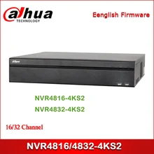 Dahua NVR NVR4816-4KS2 NVR4832-4KS2 16/32 канальный 2U 4K& H.265 Lite сетевой видеорегистратор