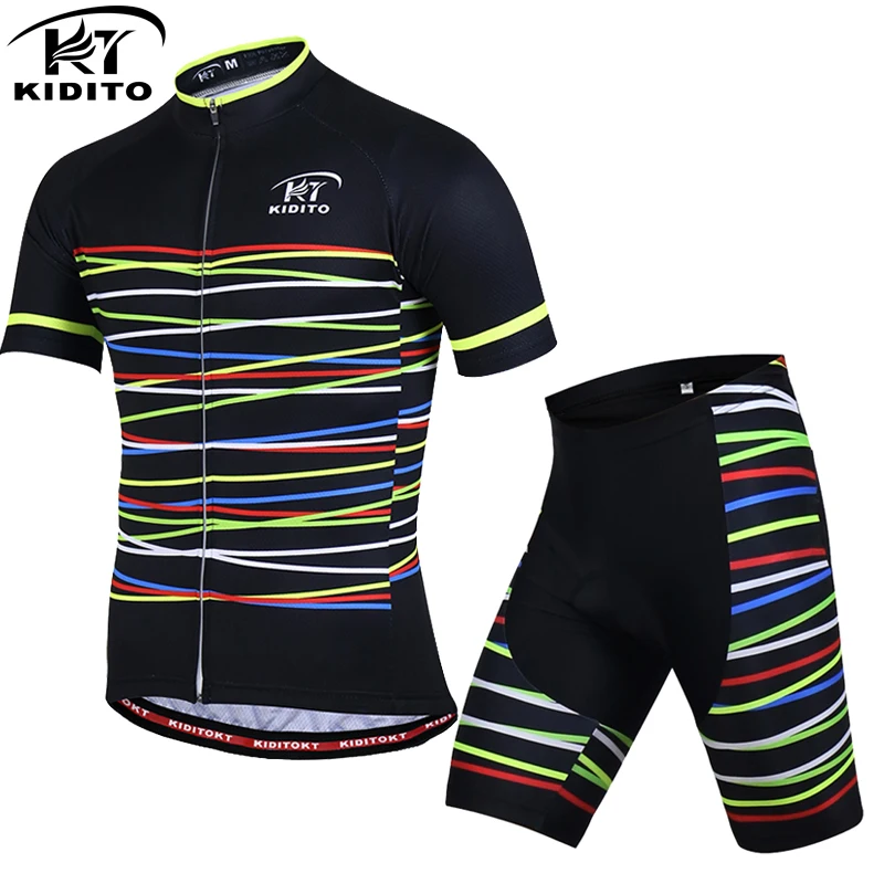 KIDITOKT набор Джерси для велоспорта pro team ropa ciclismo bicicleta bike bycicle maillot ciclismo hombre uniforme одежда для велоспорта - Цвет: Jersey and Pants