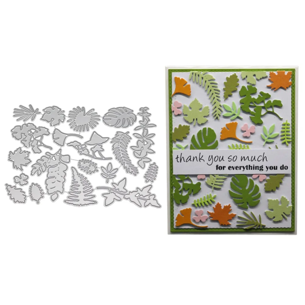 

Cards Making Metal Cutting Dies Leaves Frame For DIY Stamp Scrapbooking Photo Album Embossing Paper Decorative Crafts new cuts