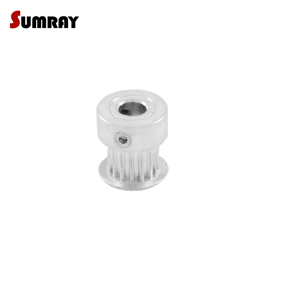 

SUMRAY GT2 Timing Pulley 16T Bore 4/5mm Aluminium Pulley Wheel 7mm Belt Width 2GT Belt Pulley Fit For 6mm Width Timing Belts