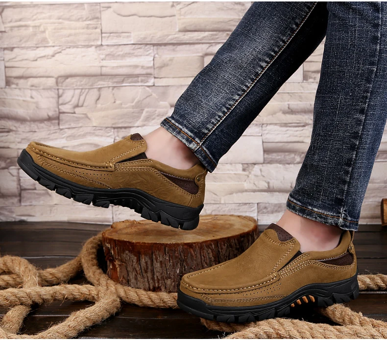 YRRFUOT/Мужская обувь высокого качества из натуральной кожи, летняя Роскошная дышащая Уличная обувь, модная дизайнерская однотонная мужская обувь