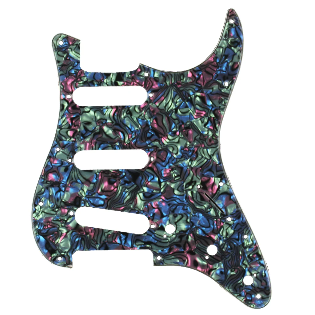 Pickguard 11 Screw Holes 3 Pickup Holes Guitar Scratch Plate for Electric Guitars SSS