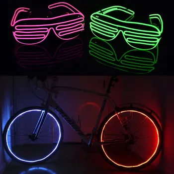 

New Hot High Brightness Luminous Line 3M EL Cold Light Wire Purple