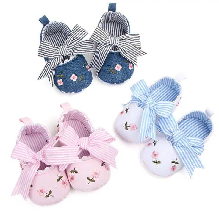 

Fashion Bowknot Baby Girl Lace Shoes Anti-Slip Toddler First Walkers Infants Cute Dots Girls Princess Shoes