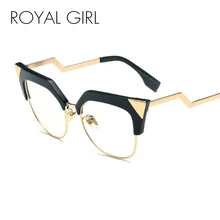 Королевская девушка, новые оправы для очков кошачий глаз, ретро оптические оправы, прозрачные линзы, очки SS381