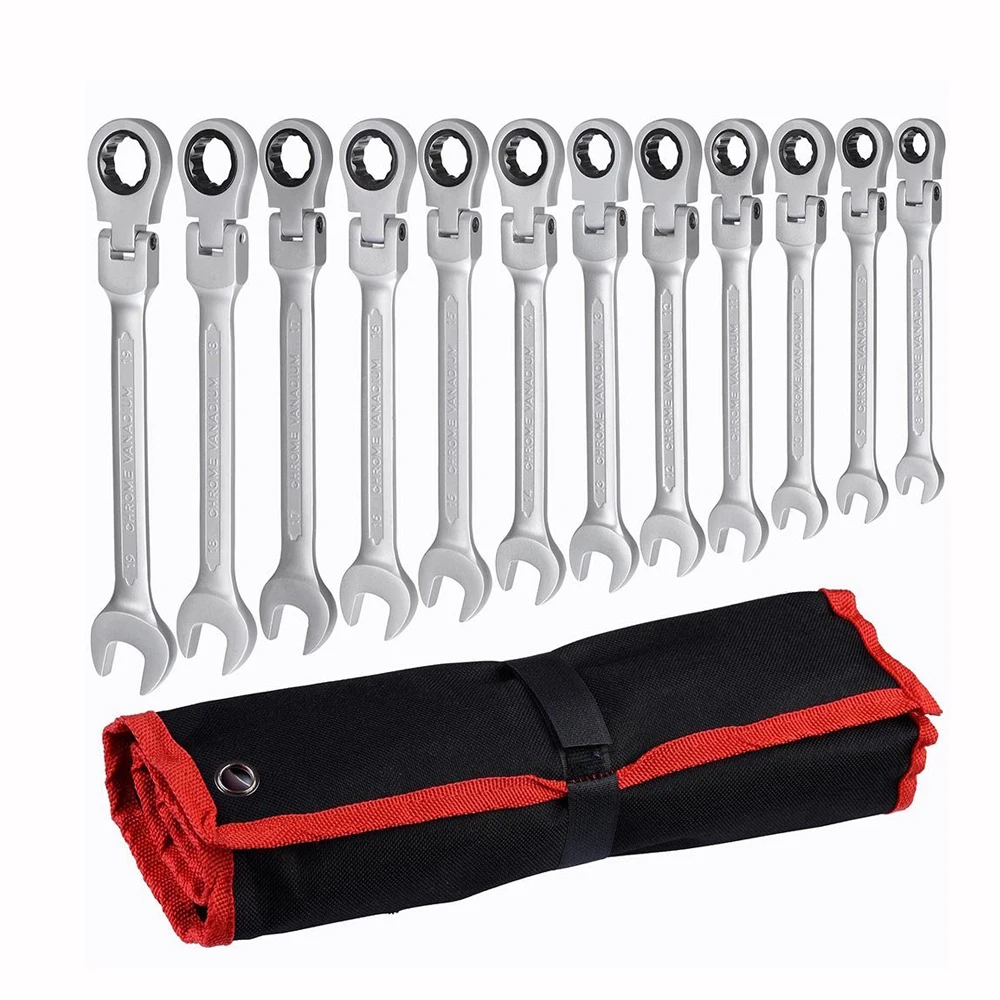 

Petpig Repair Car Tools 7/12PCS Ratchet Car Wrench Multitool Spanners Set Tools Wrenches Universal Wrench Tool Car