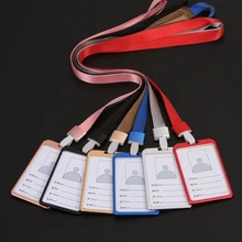 Porta-cartão em liga de alumínio, cobertura de cartão de identificação e nome do trabalho em metal, uma peça capa com estojo